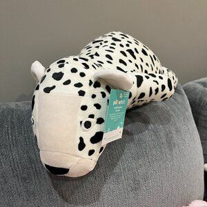 BNWT Pillowfort White Cheetah Leopard Weighted Plush Stuffed Animal - HTF